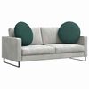 vidaXL Sitzkissen 2 pcs Dunkelgr&uuml;n &Oslash;80 x 29 cm Stoff