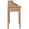 vidaXL Schreibtisch 90x50x100 cm Massivholz Teak