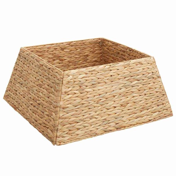 vidaXL Weihnachtsbaumkragen Braun 60 x 60 x 28 cm Wasserhyazinthe