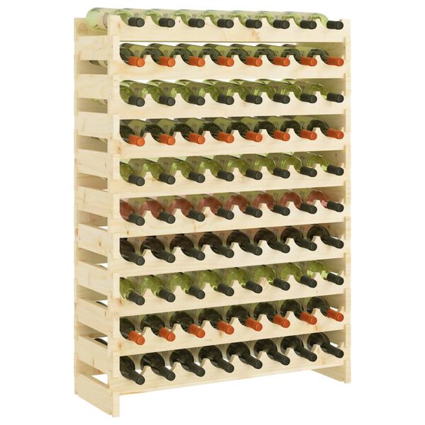 vidaXL Weinregal 83x29x112 cm Massivholz Kiefer