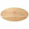 vidaXL Tischplatte 80x40x2 cm Massivholz Eiche Oval
