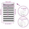 vidaXL Zebra-Rollo 50,9 x 100 cm, Stoffbreite 46,7 cm, Kaffeebraun