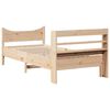 vidaXL Massivholzbett mit Kopfteil 75x190 cm Kiefer