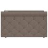 vidaXL Tagesbett mit Matratze USB Taupe Stoff 90x200 cm