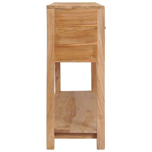 vidaXL Sideboard 140x30x75 cm Massivholz Teak