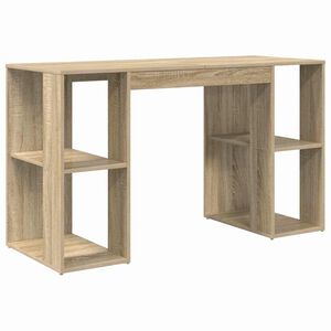 vidaXL Schreibtisch Sonoma-Eiche Holzwerkstoff 130 x 50,5 x 75 cm
