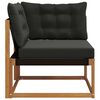 vidaXL Outdoor Ecksofa Massivholz Akazie Natur