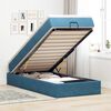 vidaXL Ottoman-Bett mit Matratze Dunkelblau 90x190 cm Samt