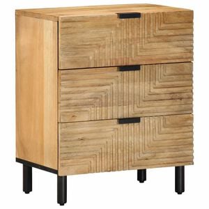 vidaXL Nachttisch Braun 50x33x60 cm Massivholz Mango