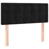 vidaXL Boxspringbett mit Matratze Schwarz 100x200 cm Samt