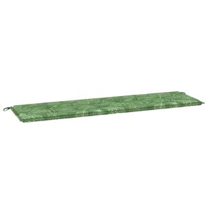 vidaXL Bankpolster Oxford-Stoff Blattdesign 180 x 50 x 3 cm