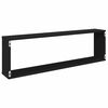 vidaXL W&uuml;rfelregale 4 Stk. Schwarz 100x15x30 cm Holzwerkstoff