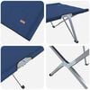 vidaXL Klapp Schlafbett f&uuml;rs Camping 2 pcs Blau 194 x 62.5 x 42.5 cm