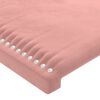 vidaXL Kopfteile 2 Stk. Rosa 80x5x78/88 cm Samt