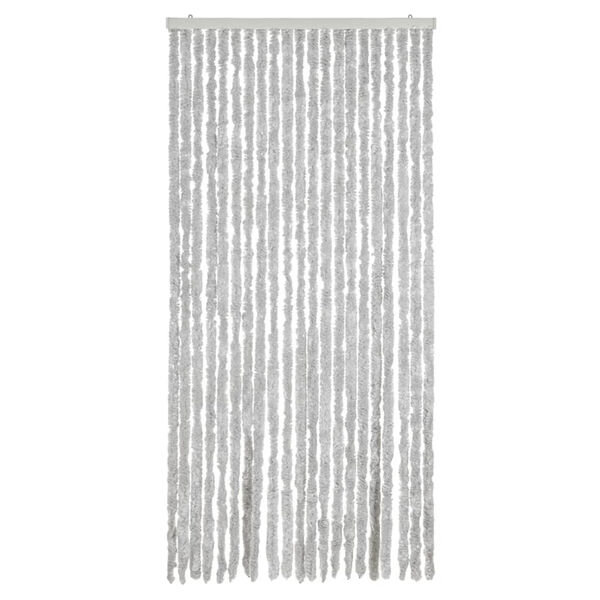 vidaXL Fliegenvorhang Grau 90x220 cm Chenille