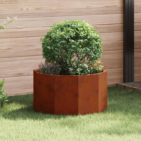 vidaXL Pflanzk&uuml;bel Rostig 60 x 60 x 35 cm Wetterfeststahl