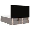 vidaXL Ottoman-Bett mit Matratze Taupe 140x200 cm Stoff