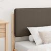 vidaXL Bettgestell mit gepolstertem Kopfteil Taupe 75 x 190 cm