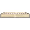 vidaXL Bettgestell Sonoma-Eiche 180x200 cm Holzwerkstoff und Metall