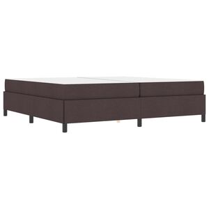 vidaXL Boxspringbett mit Matratze Dunkelbraun 200 x 200 cm Stoff