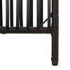 vidaXL Paravent 6-tlg. Schwarz Poly Rattan