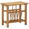 vidaXL Zeitungstisch 45x27x42 cm Eiche Massivholz