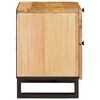 vidaXL Nachttisch 2 pcs Natur 40 x 33 x 46 cm Massivholz Mango
