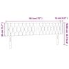 vidaXL Kopfteil mit Ohren Dunkelblau 183x16x78/88 cm Samt