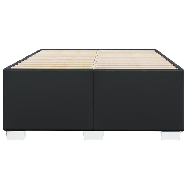 vidaXL Bettgestell ohne Matratze Schwarz 120x190 cm Kunstleder