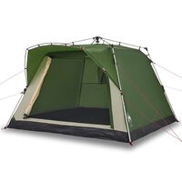 vidaXL Campingzelt 4 Personen Grün Quick Release