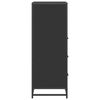 vidaXL Badschrank Schwarz 35x37,5x100 cm Holzwerkstoff