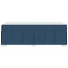 vidaXL Bettrahmen mit Matratze Blau 100 x 200 cm Stoff