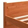 vidaXL Bettrahmen Wachsbraun 205.5 x 95.5 x 51 cm Massives Kiefernholz