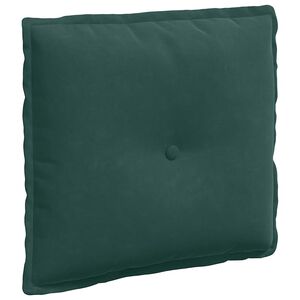vidaXL R&uuml;cken Kissen Dunkelgr&uuml;n 50 x 45 cm Cordstoff