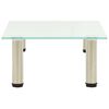 vidaXL TV-Tisch 40x35x17 cm Satiniertes Hartglas