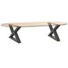 vidaXL Couchtischbeine 2 Stk. Anthrazit 50x(30-31,3) cm Stahl