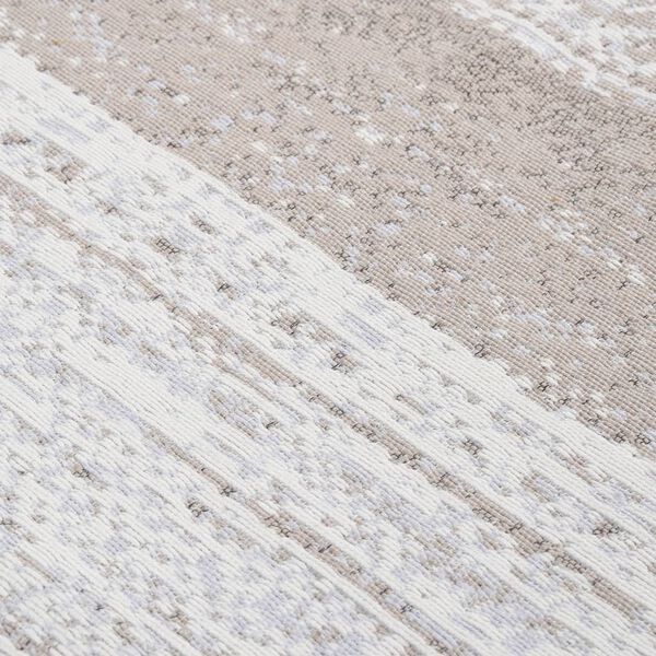vidaXL Teppich Beige 120x180 cm Baumwolle