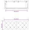 vidaXL Kopfteil-Kissen Rosa 140 cm Samt