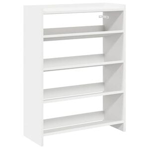 vidaXL Schuhregal Wei&szlig; 60x25x81 cm Holzwerkstoff