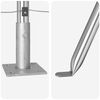 vidaXL Zaunpfosten 7 pcs Silber Stahl