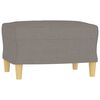 vidaXL 4-tlg. Sofagarnitur mit Kissen Taupe Stoff
