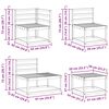 vidaXL Sofa Set 7 St&uuml;ck Natur Massivholz Akazie