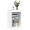 vidaXL Sideboard mit LED-Leuchten Wei&szlig; 41x37x67 cm