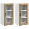 vidaXL Küchenschrank 2 pcs Artisan-Eiche 40 x 31 x 80 cm Holzwerkstoff
