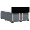 vidaXL Boxspringbett mit Matratze Dunkelgrau 140x190 cm Samt