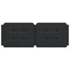 vidaXL Kopfteil-Kissen "Zadar" Schwarz 120 cm Kunstleder