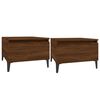 vidaXL Beistelltische 2 Stk. Braun Eiche 50x46x35 cm Holzwerkstoff