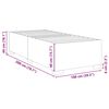 vidaXL Bettgestell ohne Matratze Dunkelgr&uuml;n 100x200 cm Samt