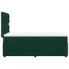 vidaXL Boxspringbett mit Matratze Dunkelgr&uuml;n 90x200 cm Samt