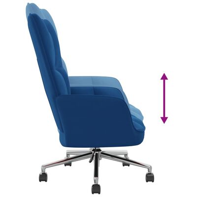 vidaXL Relaxsessel Blau Samt